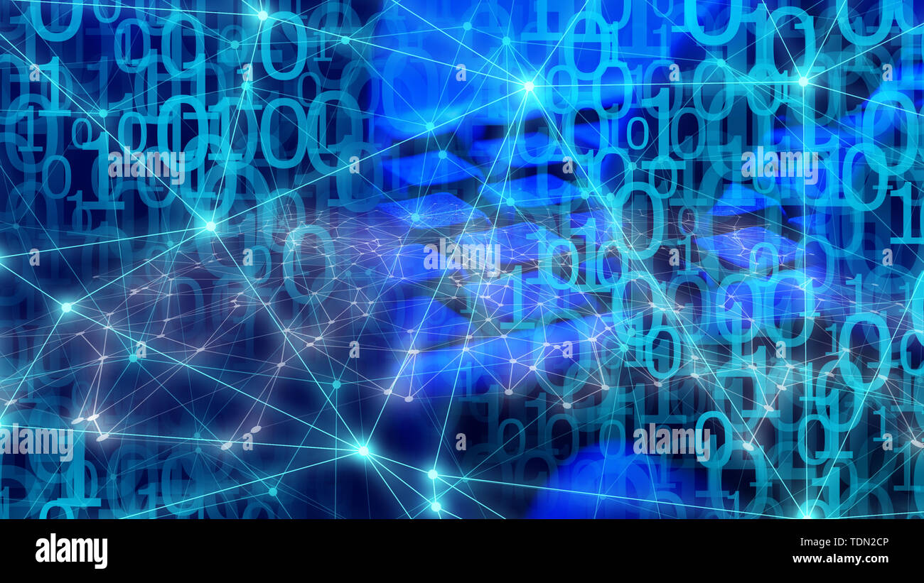 Cybersecurity threat, bank cyberattack Stock Photo