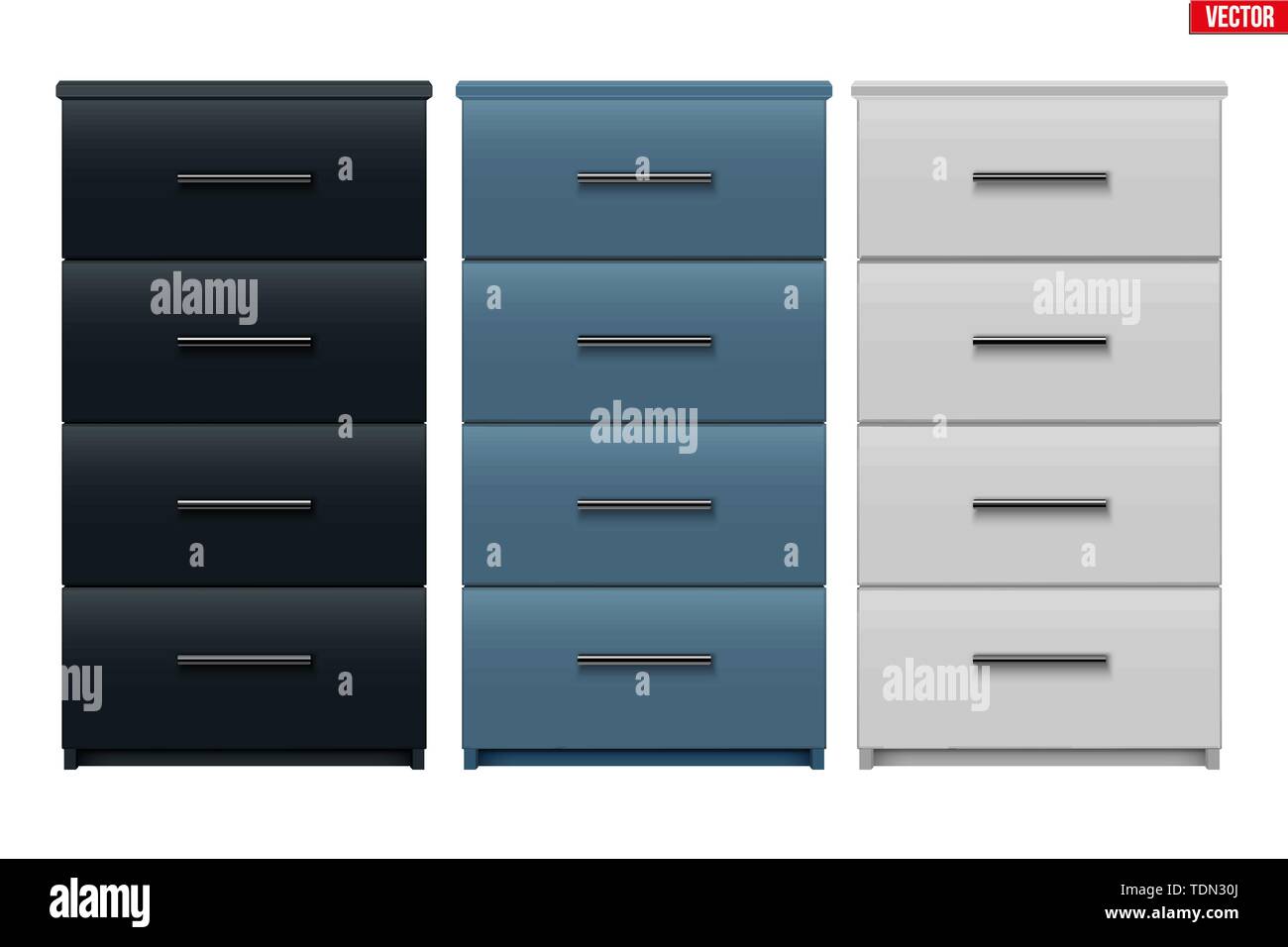 Set of Office with drawers Stock Vector Image & Art Alamy