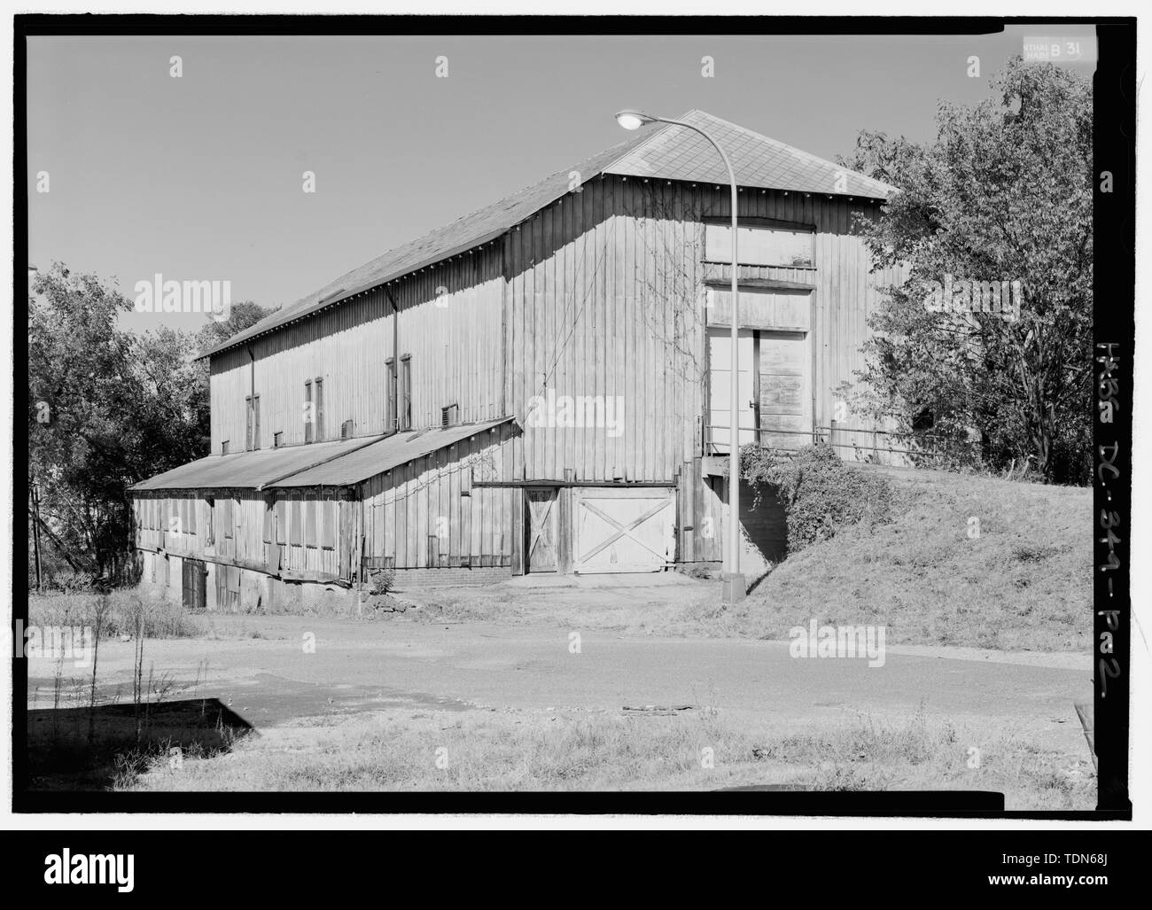 Perspective view of southwest corner - St. Elizabeths Hospital, Cow Barn, 2700 Martin Luther King Jr Avenue SE, Washington, District of Columbia, DC Stock Photo