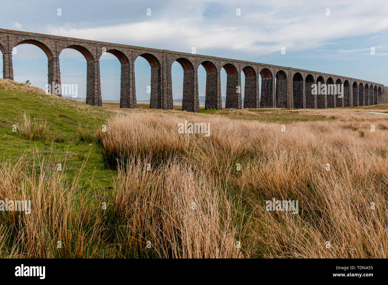 Ribblehead Viaduct, Yorkshire Dales NP, Yorkshire, UK Stock Photo