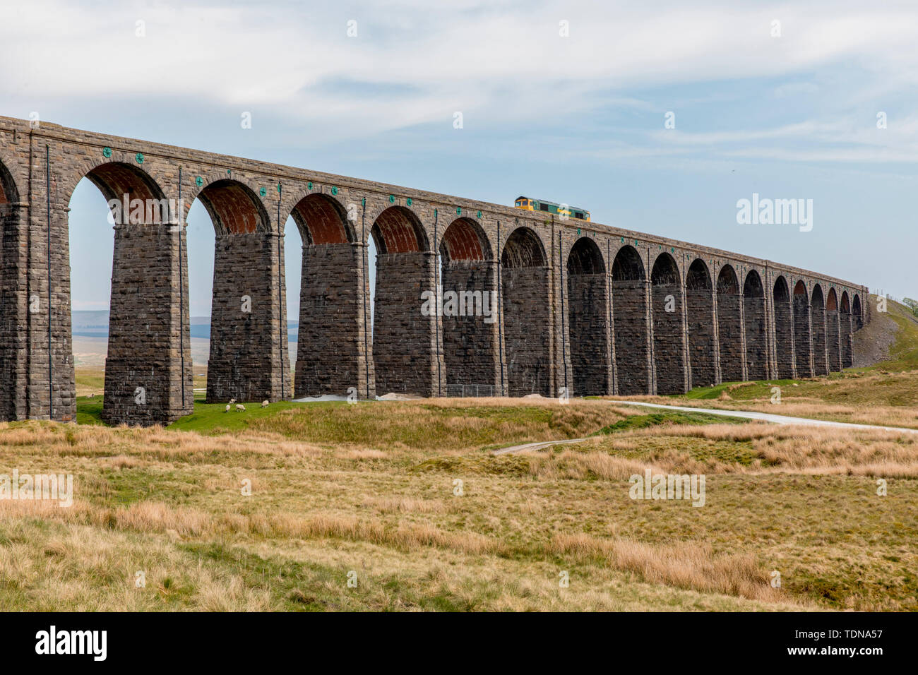 Ribblehead Viaduct, Yorkshire Dales NP, Yorkshire, UK Stock Photo