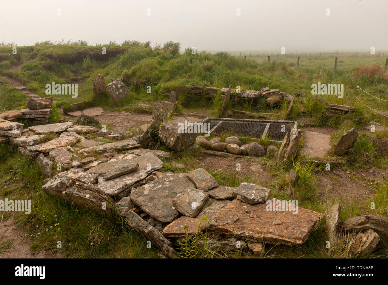 Tomb of the Eagles, Isbister Chambered Cairn, Orkney Island, Scotland, UK Stock Photo