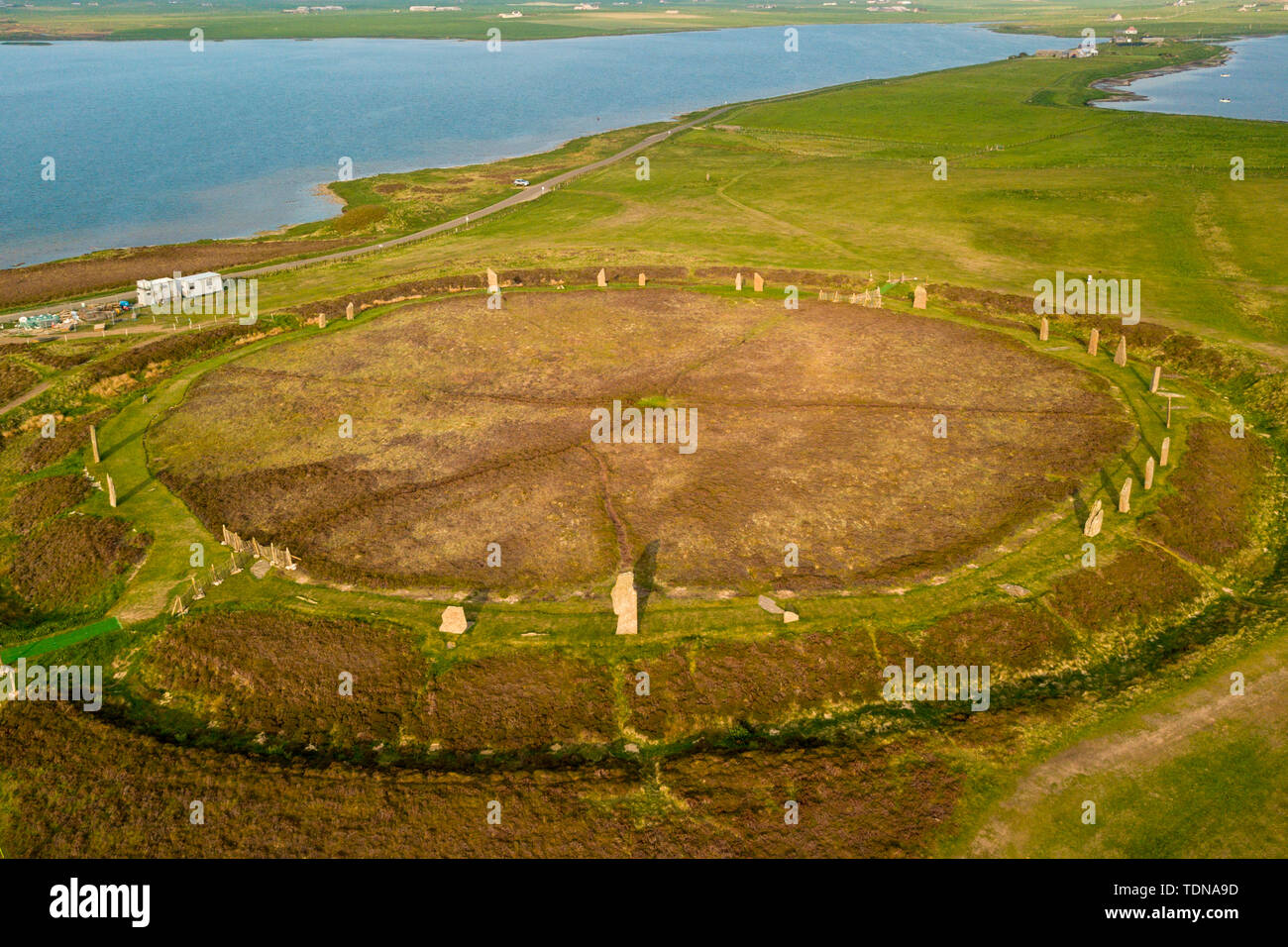 Ring of Brodgar, Orkney Island, Scotland, UK Stock Photo