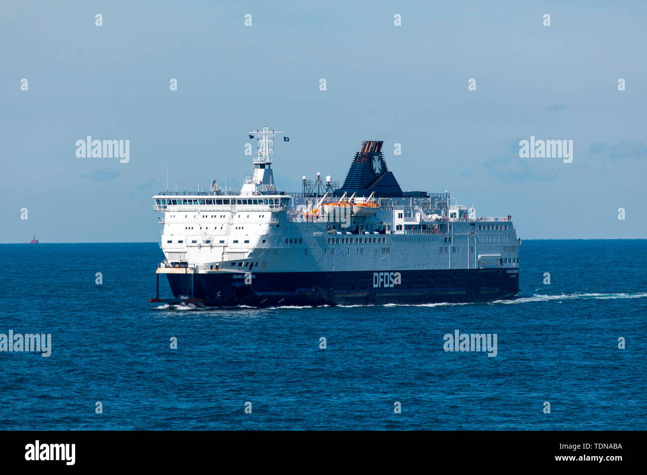 Ferry, English Channel, Kent, UK Stock Photo