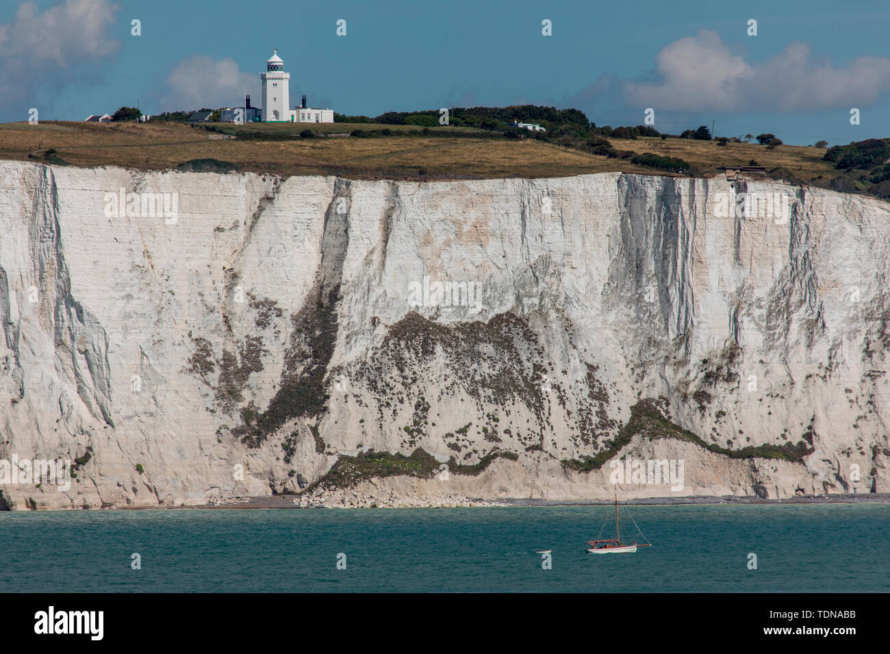 White Cliffs, Dover, Kent. UK Stock Photo