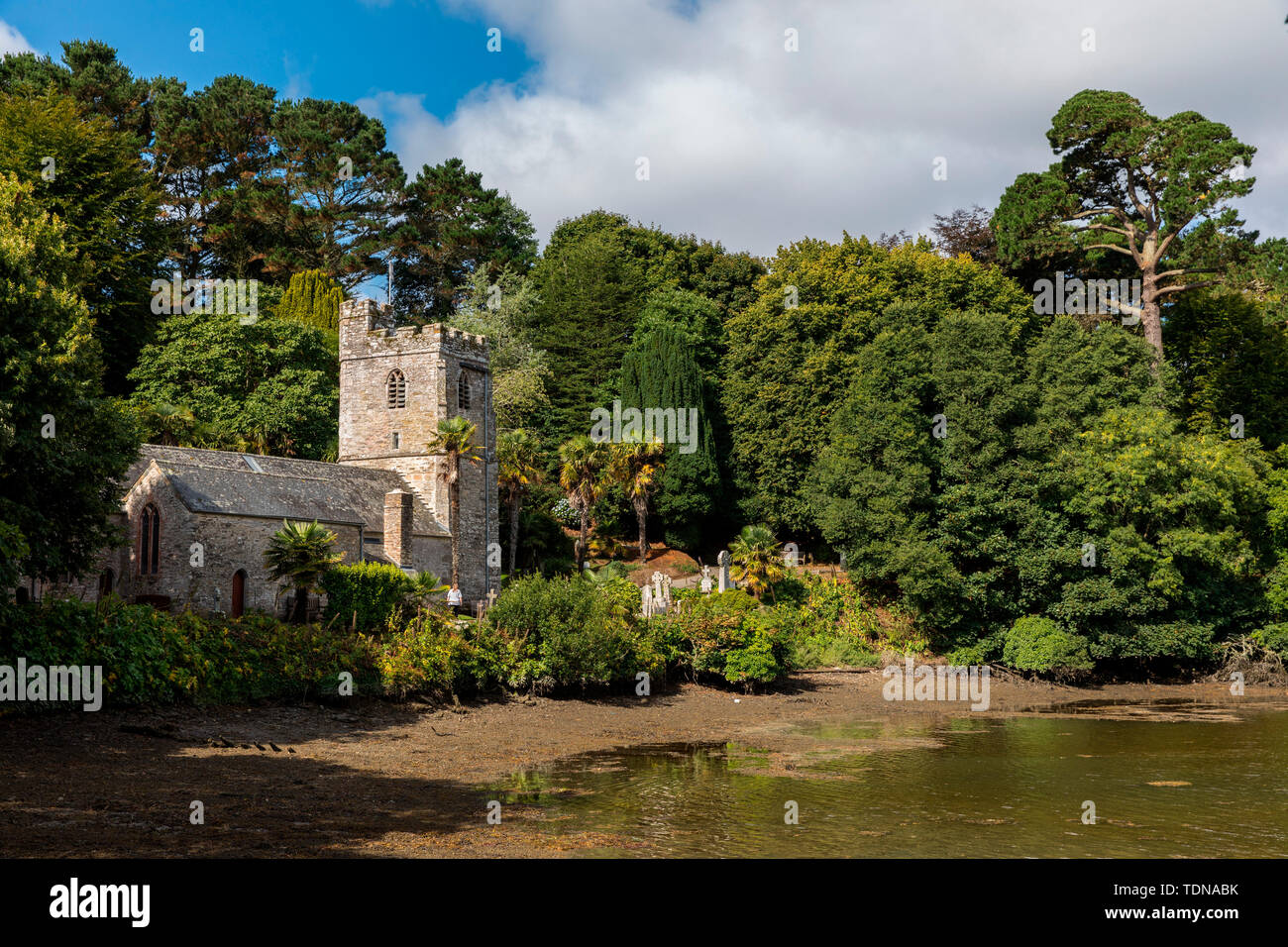 St Just in Roseland, Cornwall, UK Stock Photo