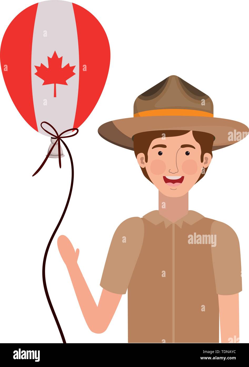 Forest ranger boy cartoon design Stock Vector Image & Art - Alamy