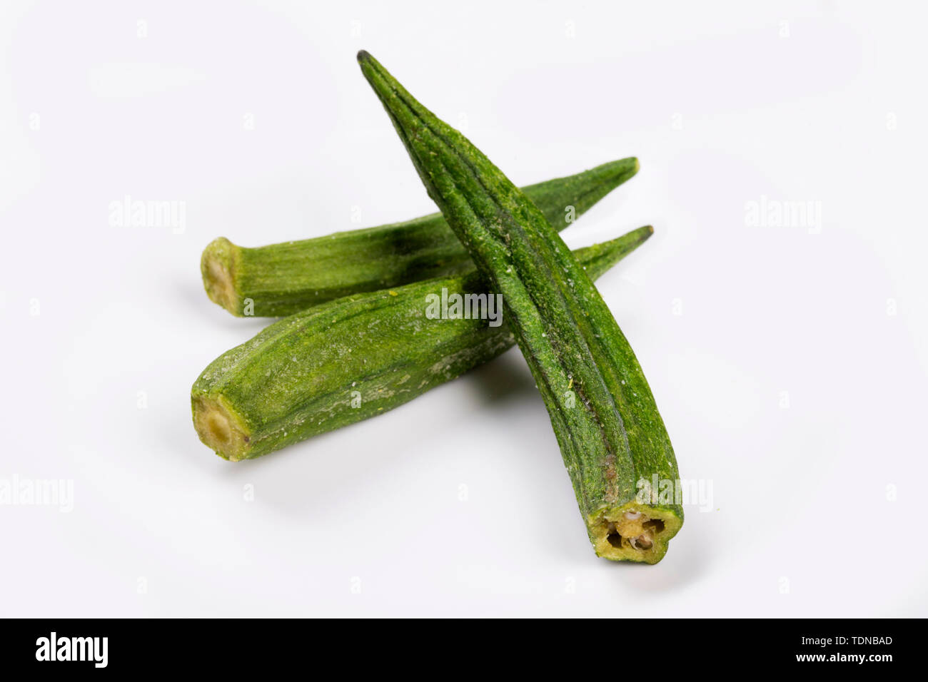 Dried okra Stock Photo Alamy