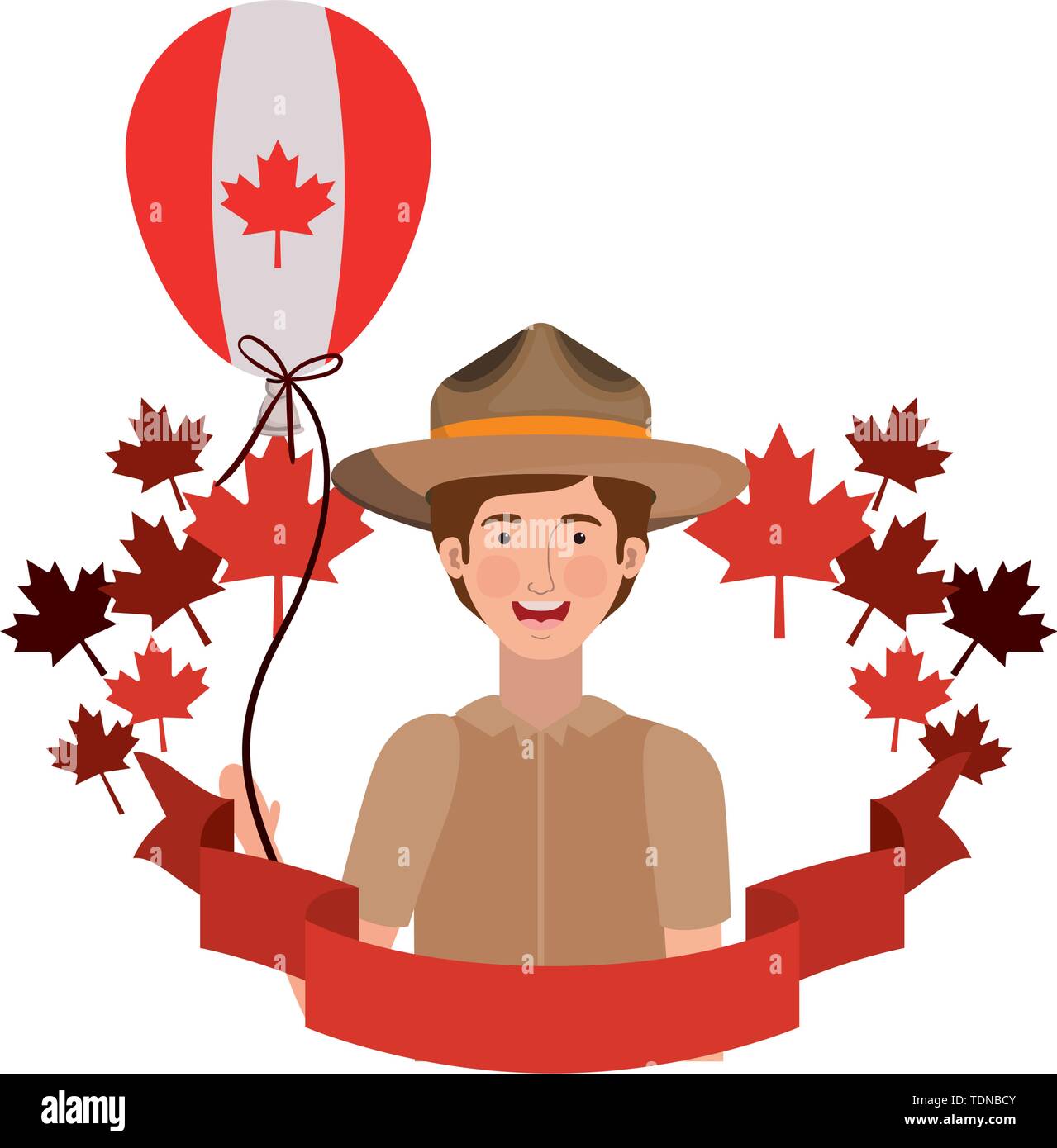 Forest ranger boy cartoon design Stock Vector Image & Art - Alamy