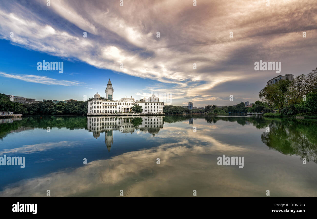 Scenery of Liuhua Lake in Guangzhou Stock Photo