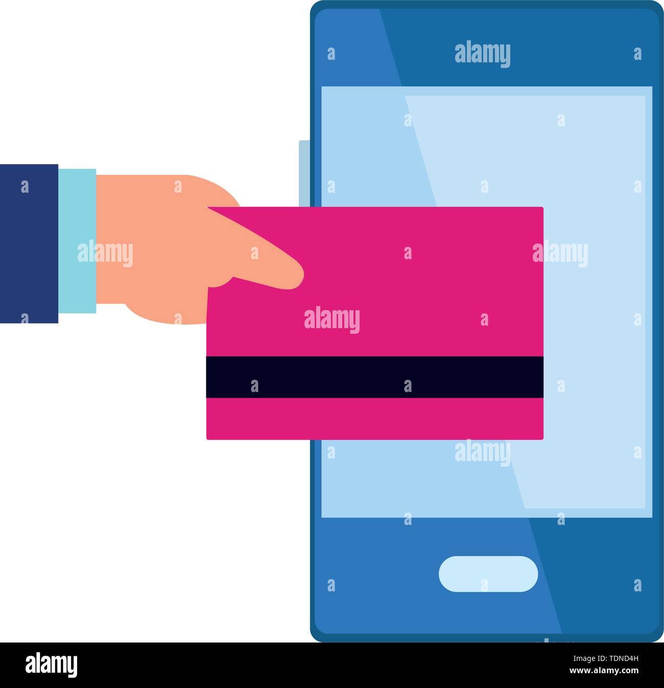 cellphone communication mobile icon cartoon Stock Vector Image & Art ...