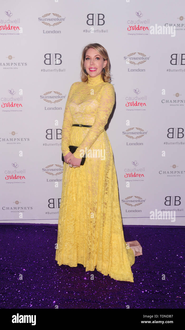 The Butterfly Ball 2019 at the Grosvenor House Hotel ,Mayfair  Katherine Ryan attending  the ball. Stock Photo