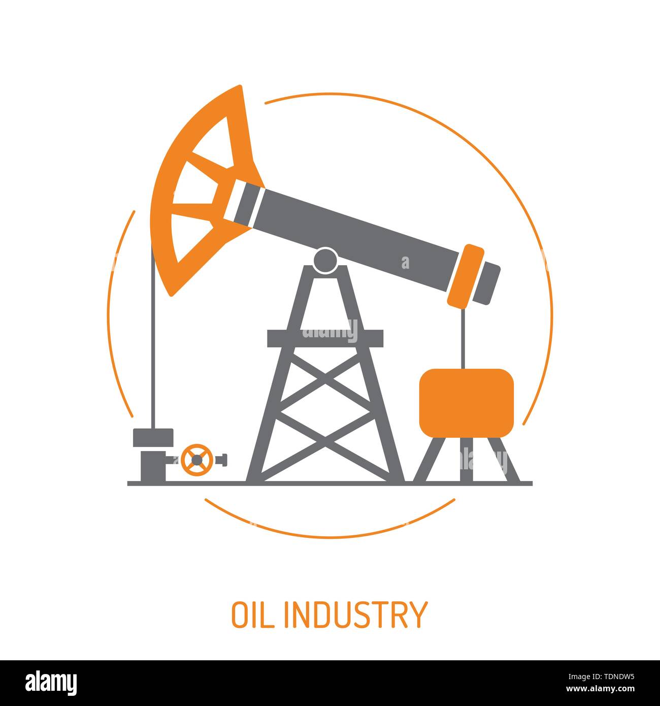 Oil industry Concept Stock Vector