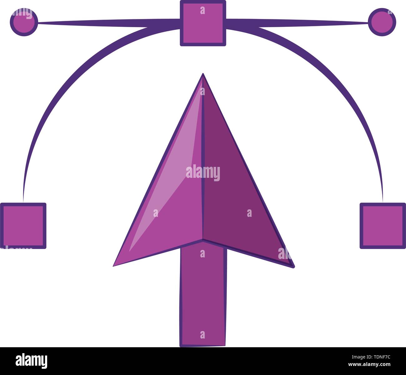Vector arrow pointer graphic design symbol Stock Vector Image & Art - Alamy