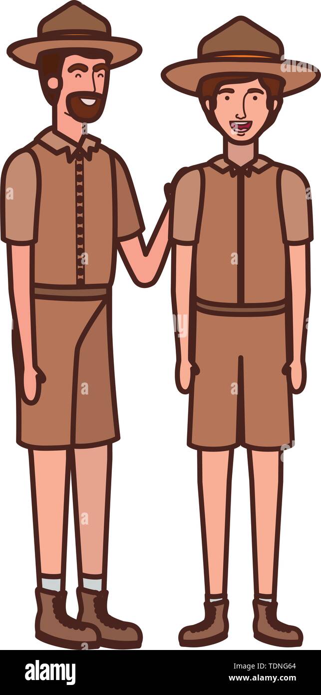 Forester camp Stock Vector Images - Alamy