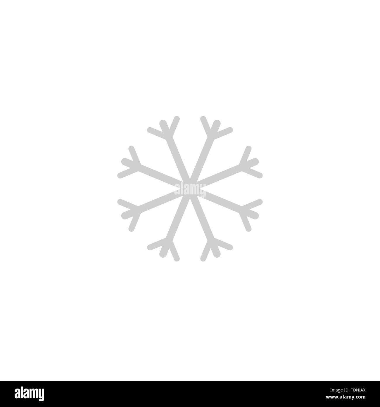 Snowflake vector icon. Icons isolated on a white background. Element for your design. Stock Vector