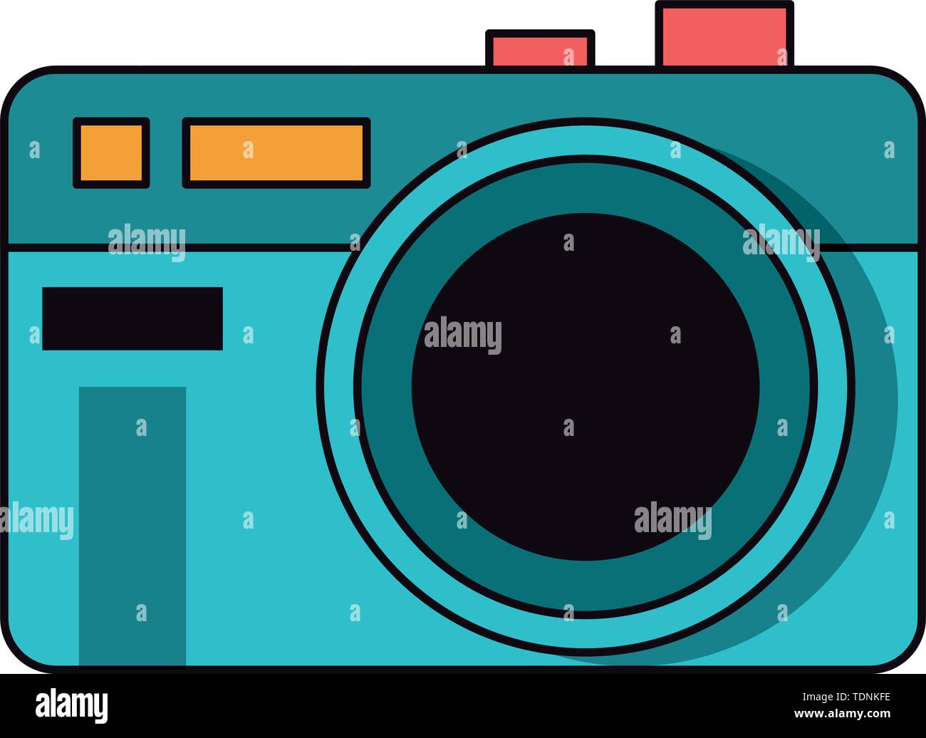 Photographic camera symbol isolated cartoon Stock Vector Image & Art ...
