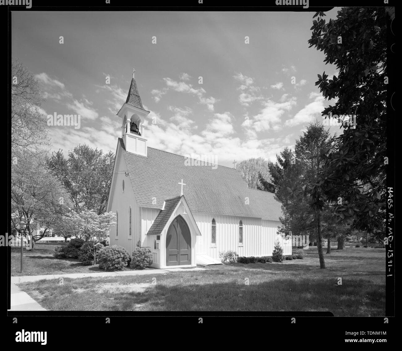 Perspective view from northwest. St. Andrew's Chapel, 104 Maple
