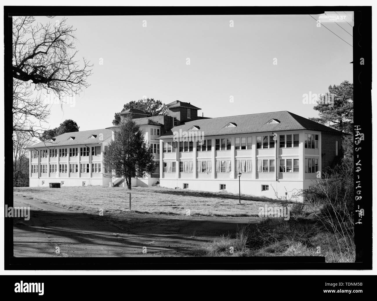 Mental health facility corridor Black and White Stock Photos & Images ...