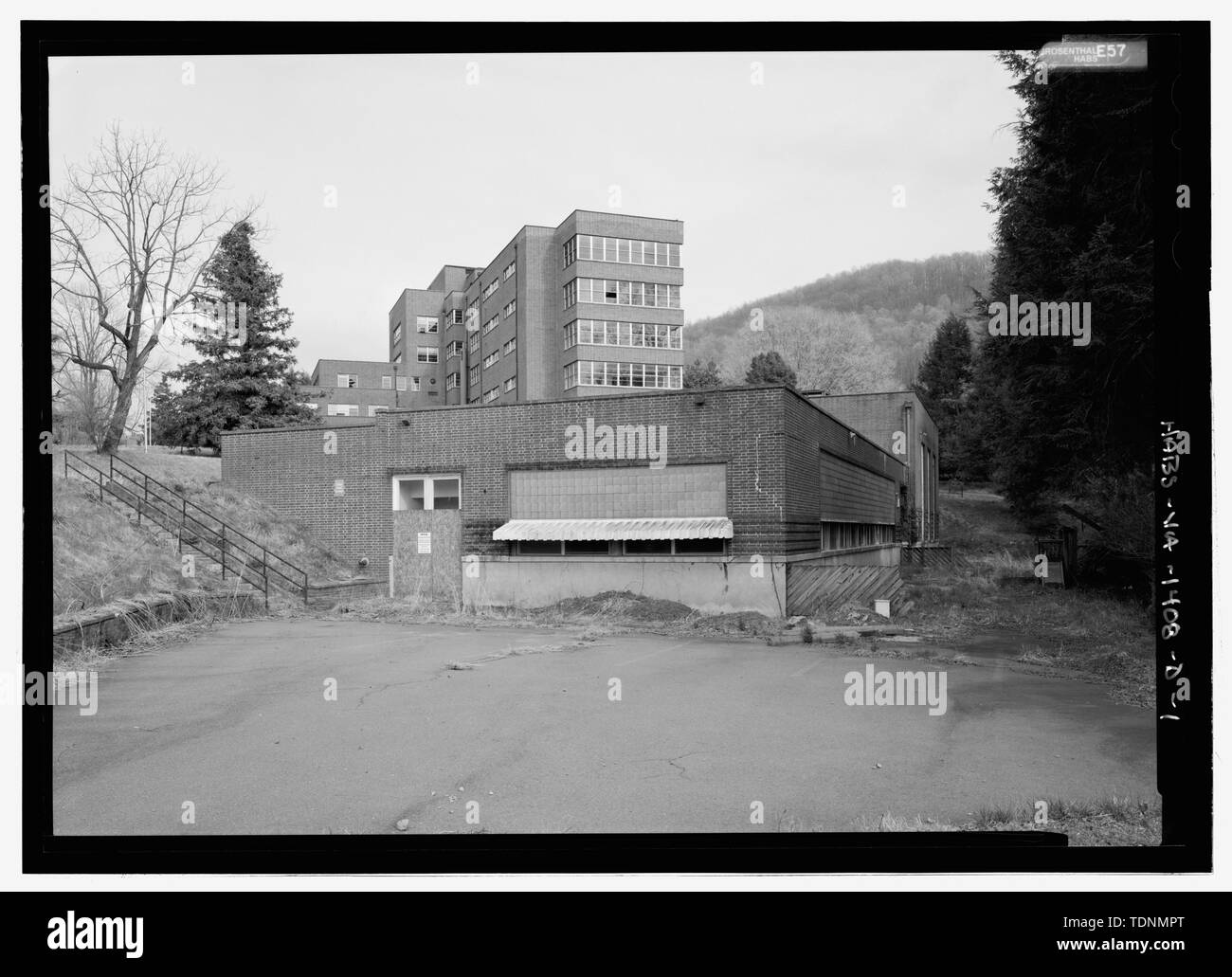 Perspective view from west - Blue Ridge Sanatorium, Building No. 1904 ...