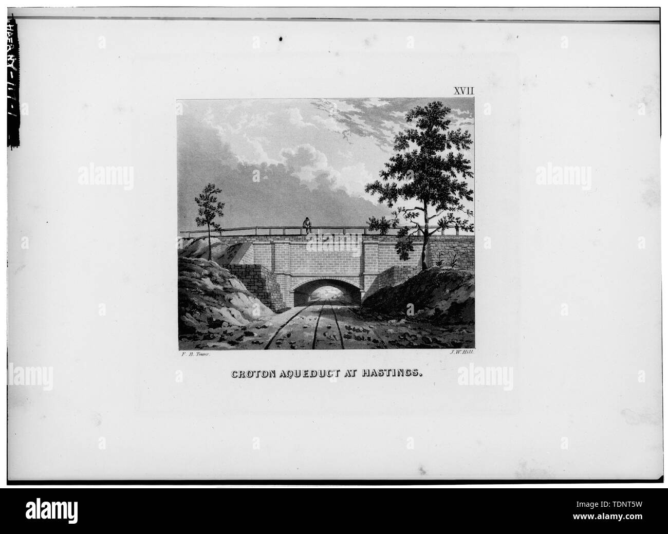 Old Croton aqueduct at Hastings on the Hudson River. The aqueduct was built  1837-42 to supply water to reservoirs in Manhatten, New York and remained  in service until 1955 Stock Photo - Alamy, image size:1300x1039