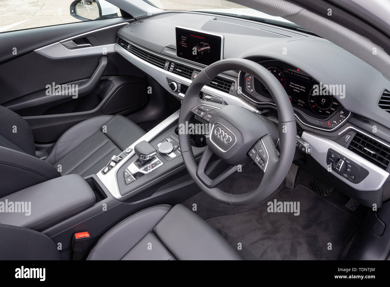 Hong Kong, China April, 2019 : Audi A4 Avant 40 Interior day on April 3 2019 in Hong Kong. Stock Photo