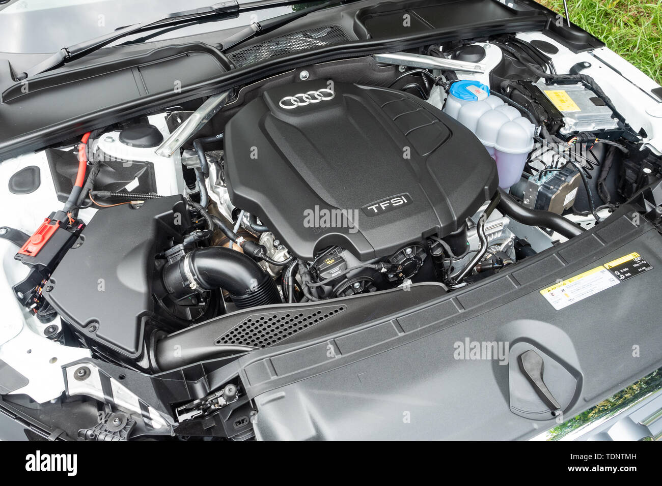 Hong Kong, China April, 2019 : Audi A4 Avant 40 Engine on April 3 2019 in  Hong Kong Stock Photo - Alamy