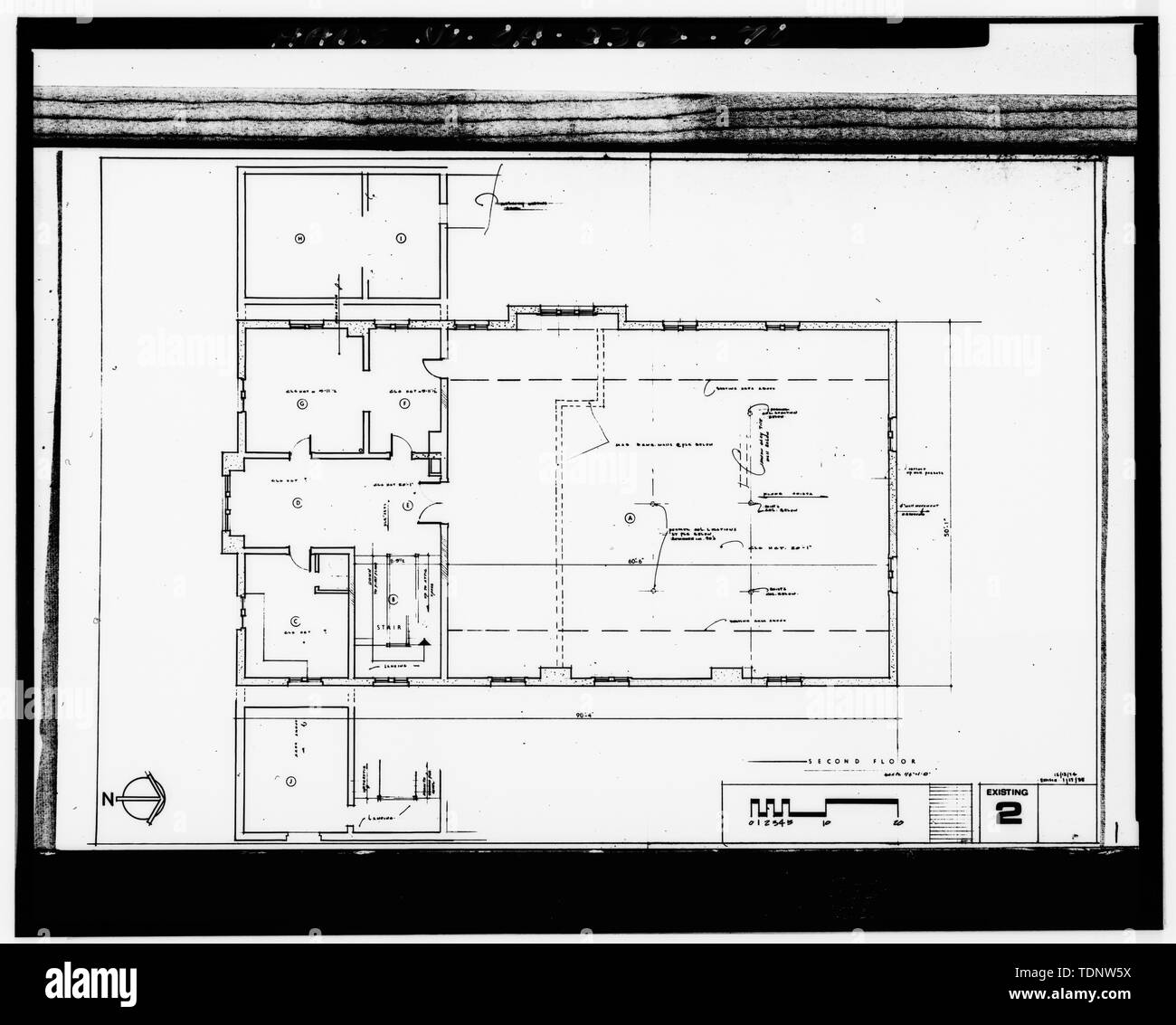 Photocopy of Floorplan (drawn by Peter Chismar, December 13, 1974 and