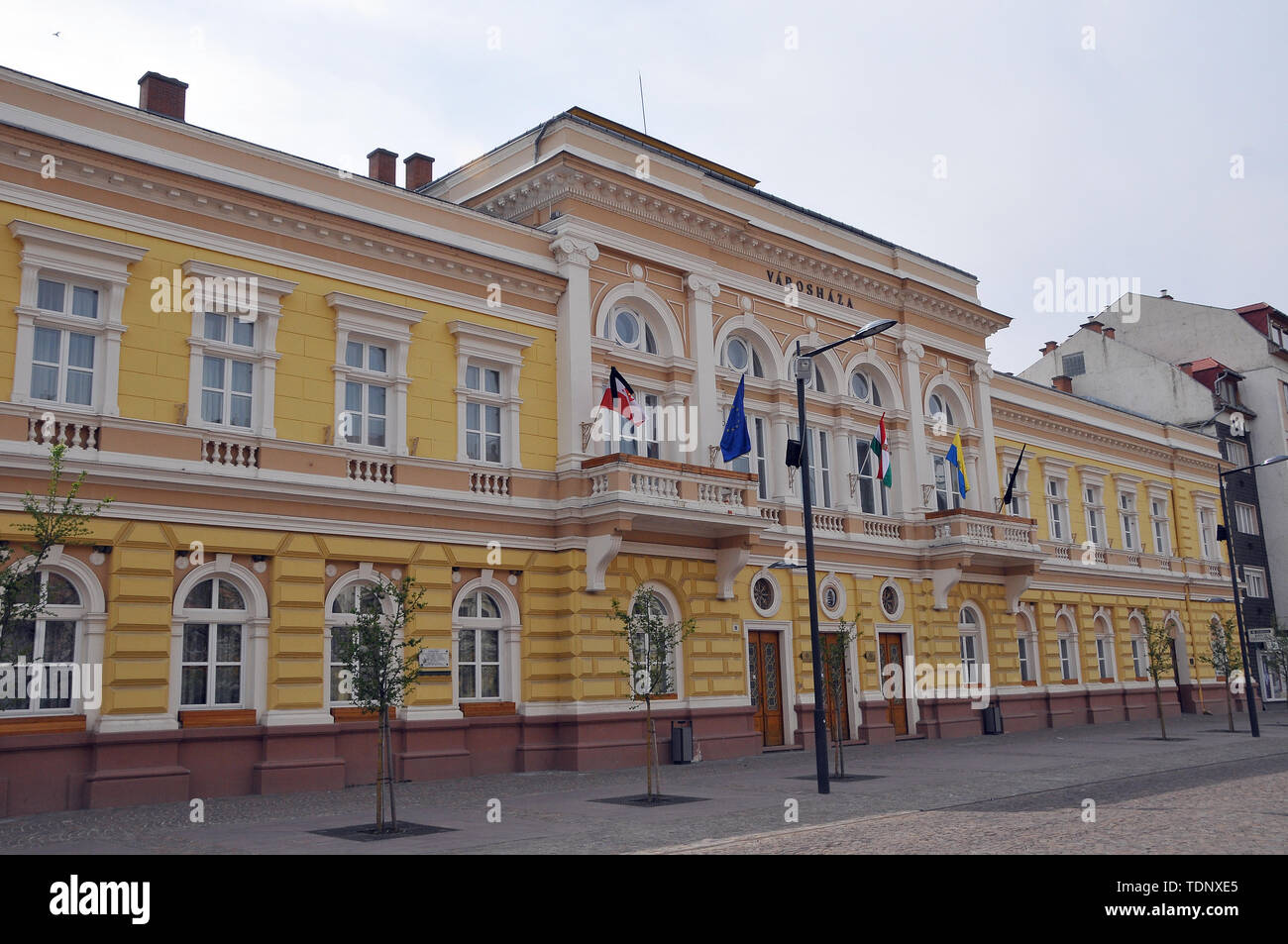 City hall, Szolnok, Hungary, Magyarország, Europe Stock Photo