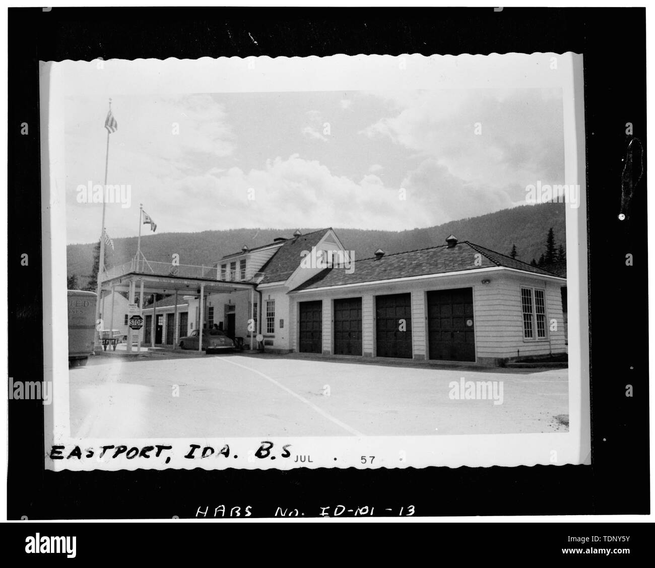 Photocopy of a photograph of the Inspection Station before major