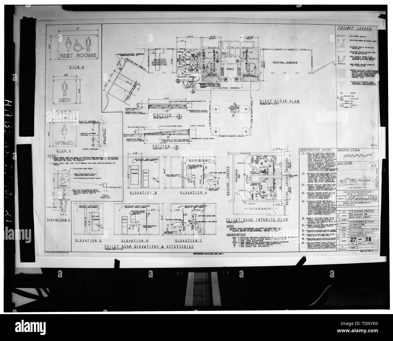 Photocopy Of An Original Drawing 29 March 1979 Inspection Station
