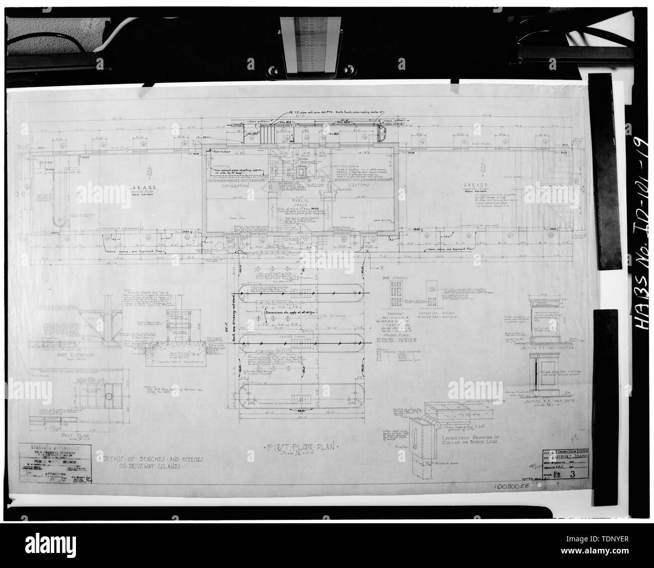 Photocopy Of An Original Drawing 3 May 1935 Inspection Station
