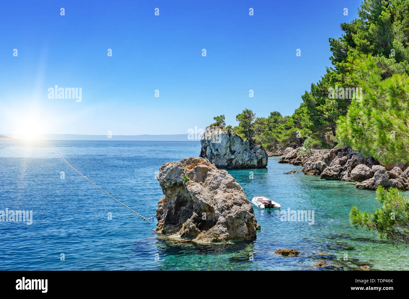 Brela, Makarska Coast, Croatia Stock Photo - Alamy