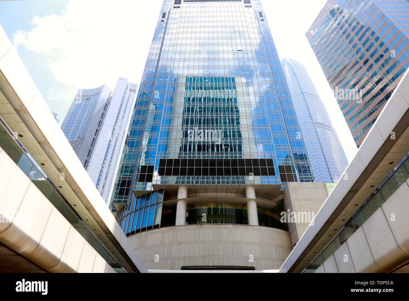 Commercial building, Central and Hong Kong Stock Photo - Alamy