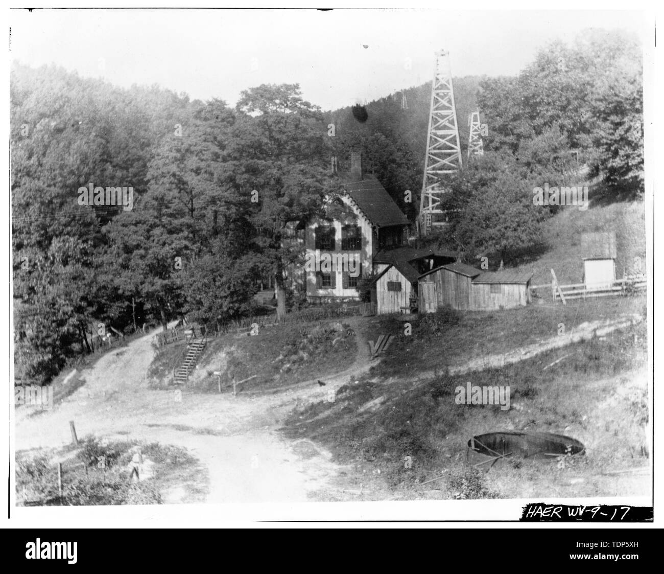 Photocopied 1973 from original owned by Albert M. Stiles, Jr., Parkersburg, WV, 1907. THE OLD