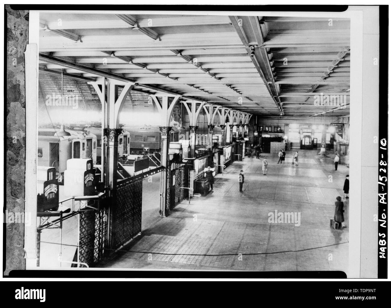Photocopy of circa 1948 photograph showing a view of the Waiting Room