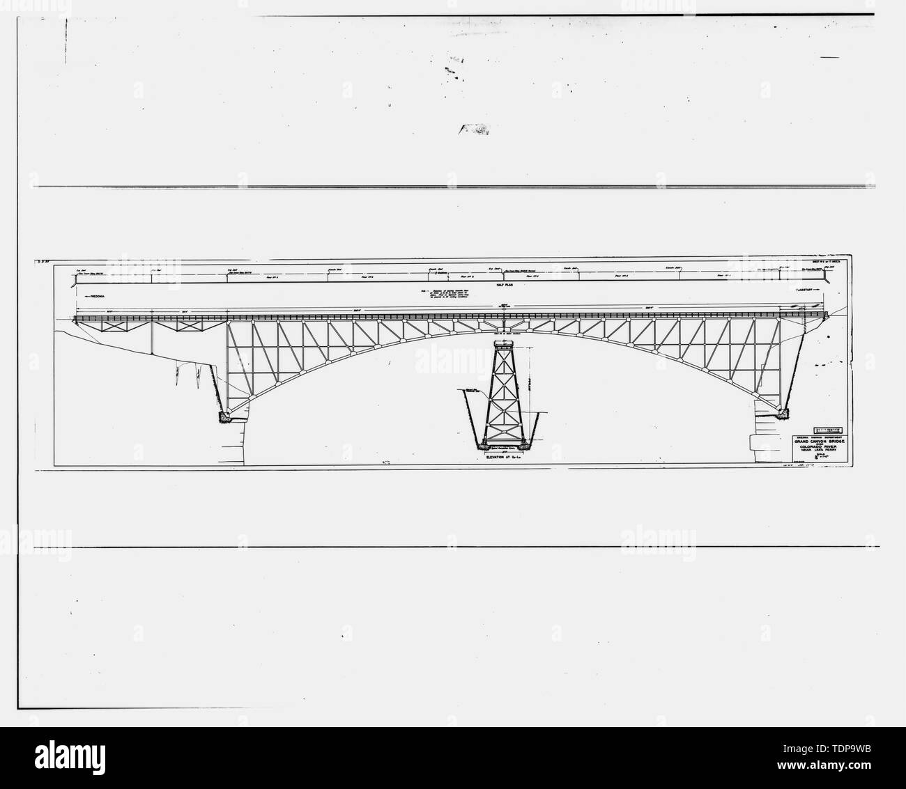 Photocopy of construction drawing, Arizona Highway Department, May 