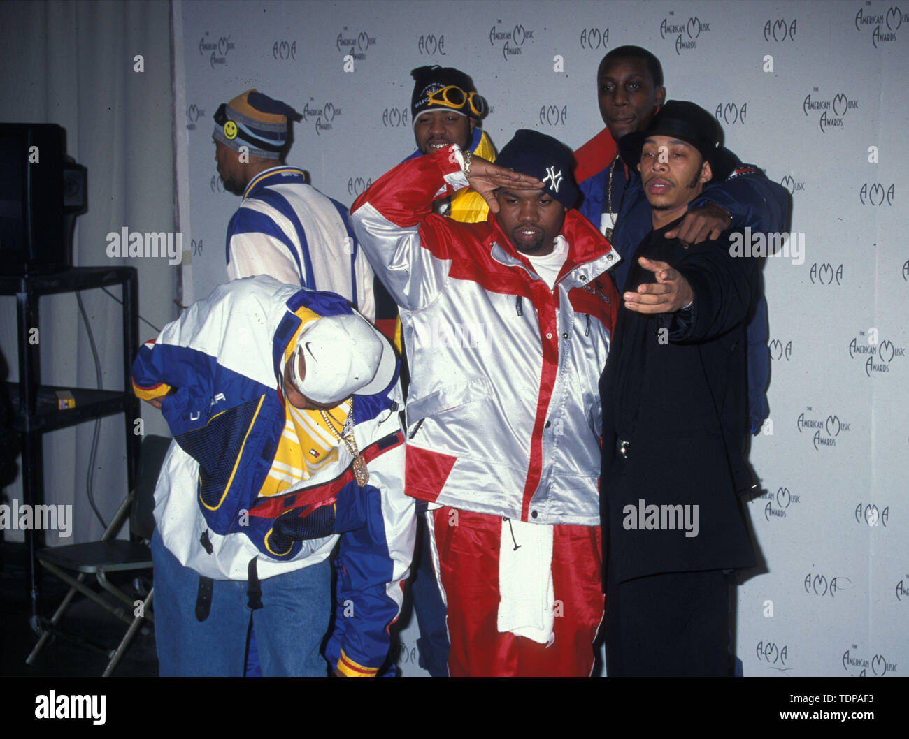 Jan 26, 1998; Los Angeles, CA, USA; Rap group WU-TANG CLAN @ the 1998 ...