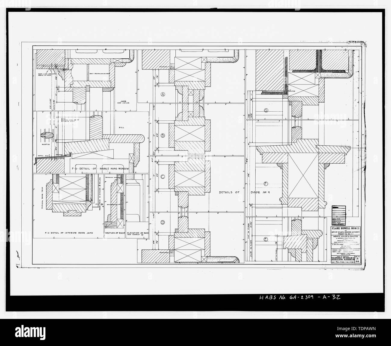 Photocopy of drawing (March 1, 1940 architectural drawing by Heintz, Adler and Schutze, in