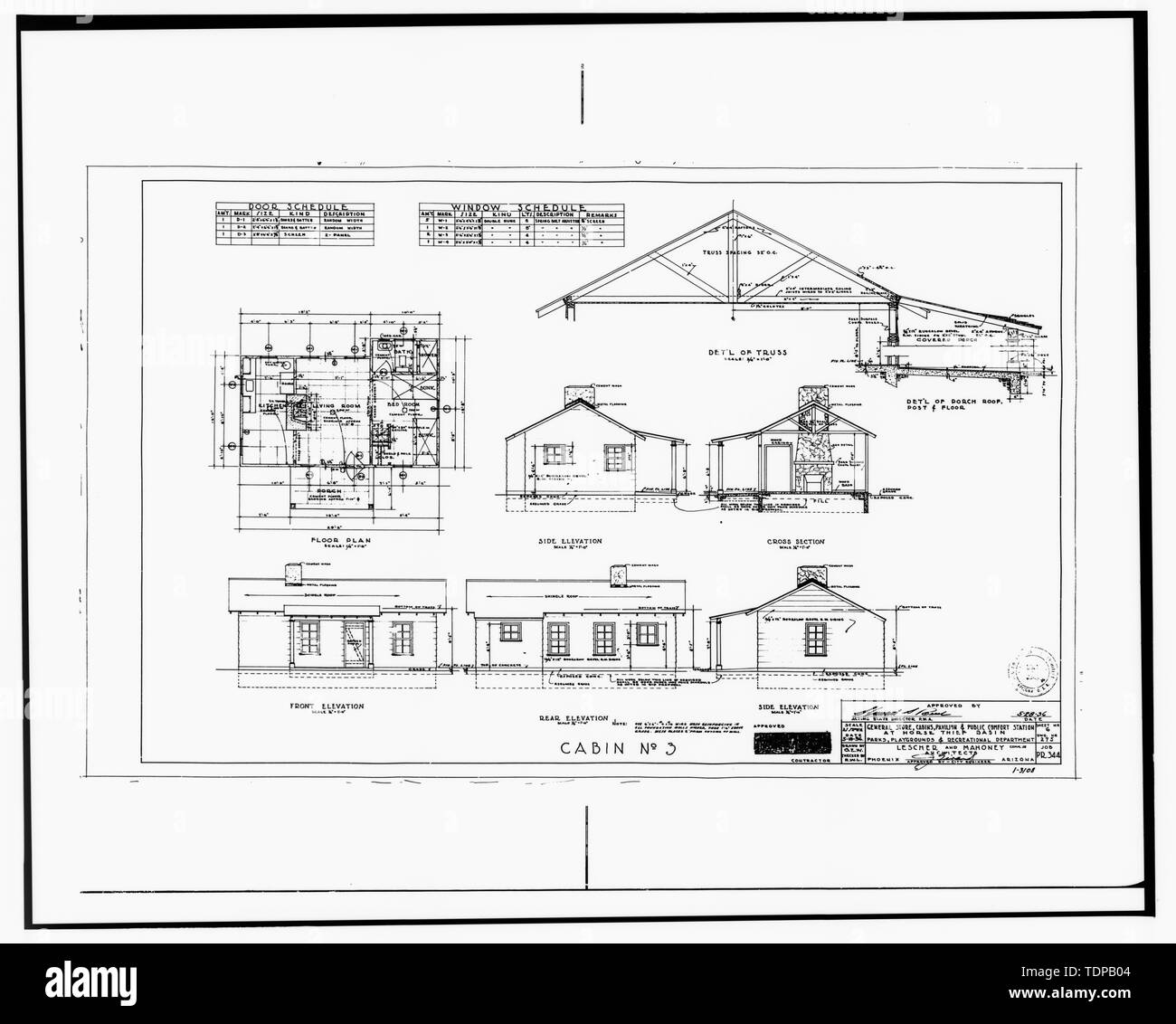 Photocopy Of Drawing Original Drawing By Lescher And Mahoney