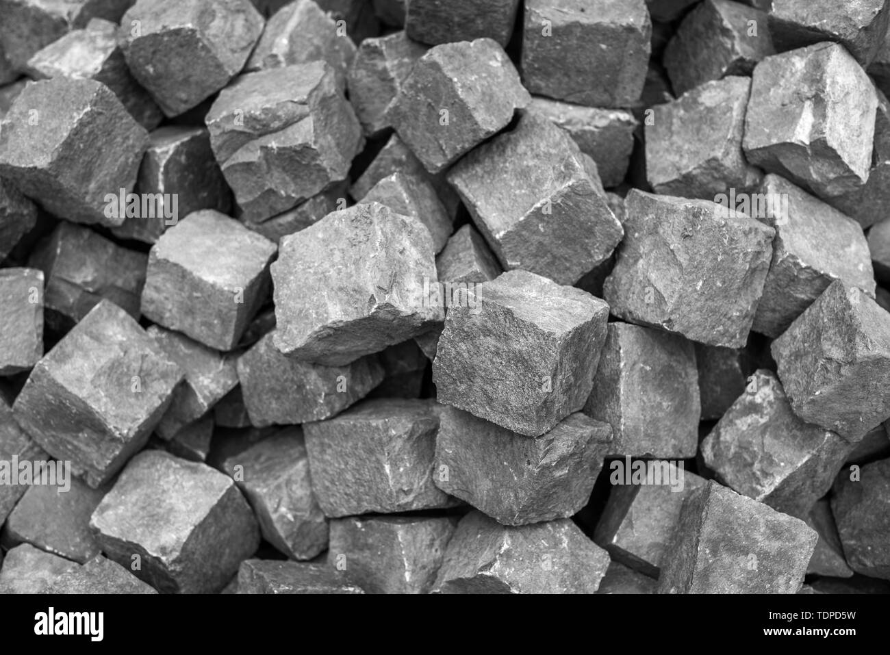 Stone square pavement Stock Photo - Alamy