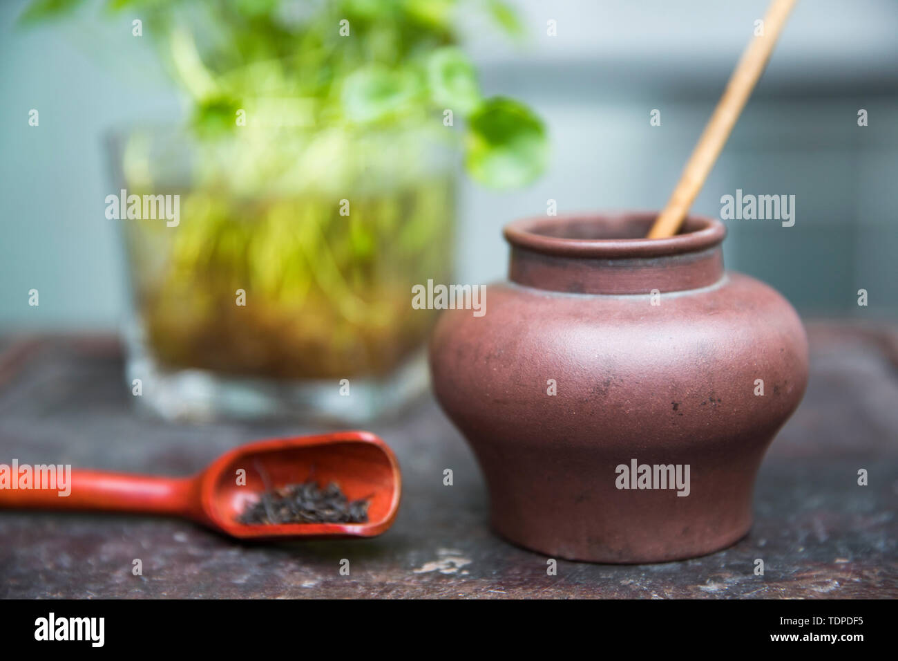 purple clay pot Stock Photo Alamy