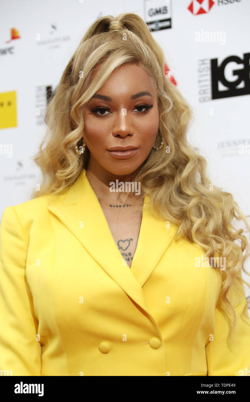 The LGBT Awards 2019 - Arrivals Featuring: Munroe Bergdorf Where