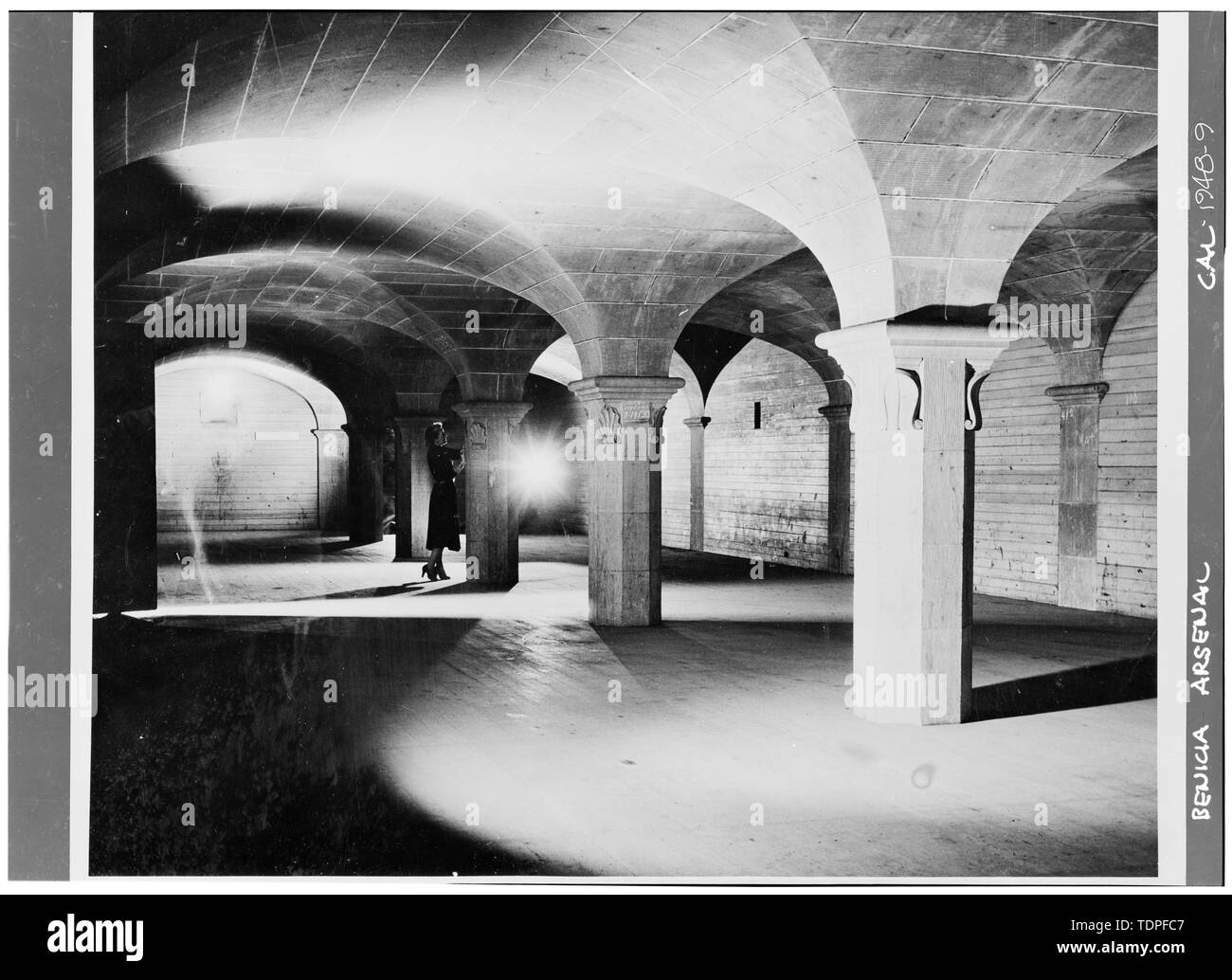 from U. S. Army) U. S. Army Photographer 1944 INTERIOR - Benicia Arsenal,  Powder Magazine No. 2, Benicia, Solano County, CA Stock Photo - Alamy