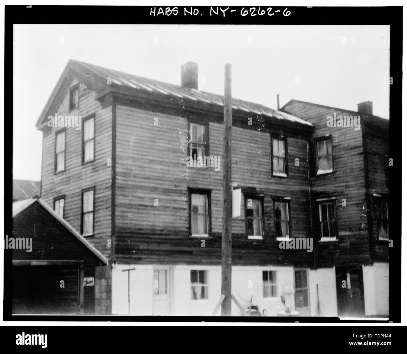 1960 (Canastota Canal Town Museum) REAR (NORTH) ELEVATION Lewis Sowter House, 142 Canal Street