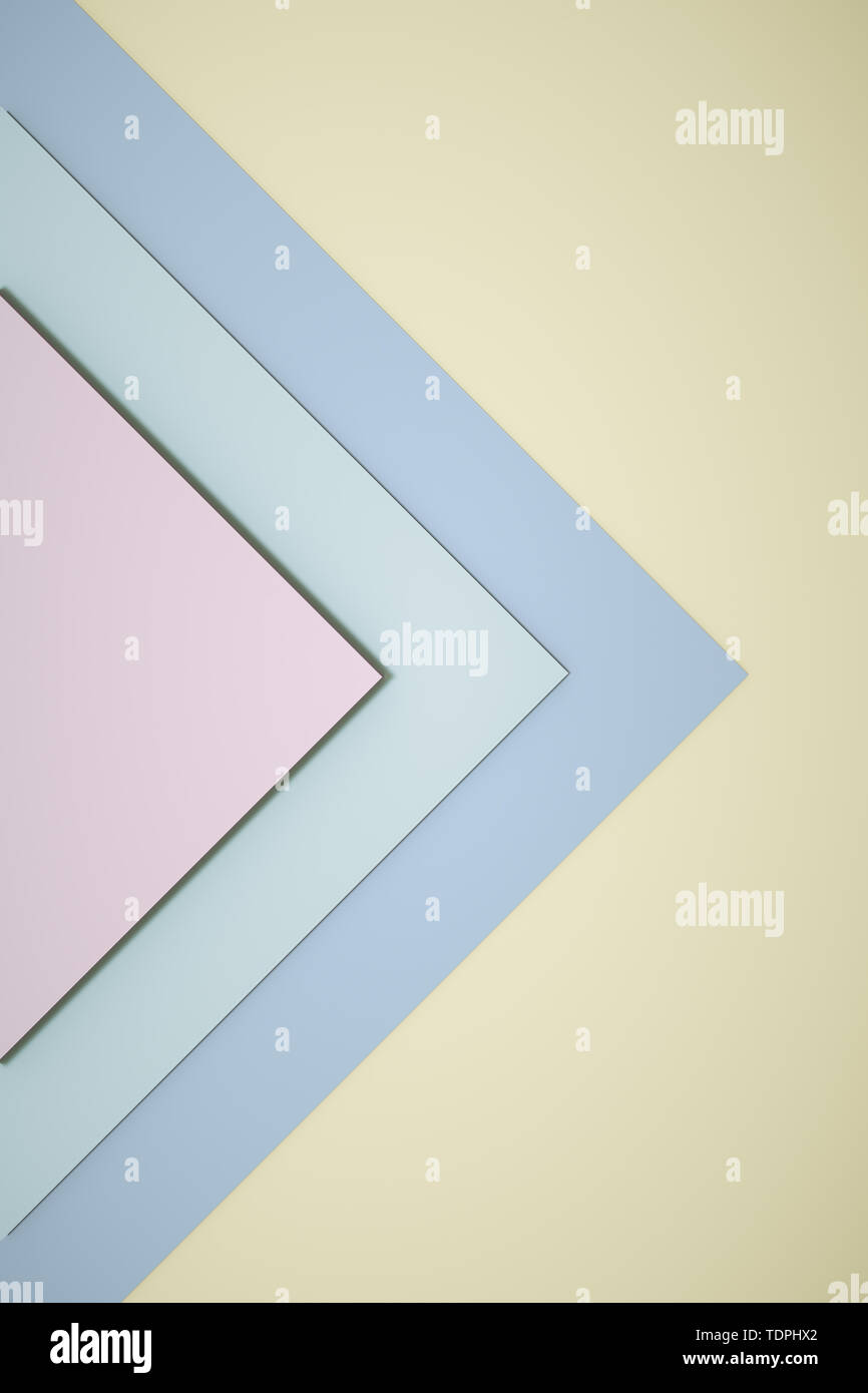 Simplified three-dimensional geometric background material Stock Photo