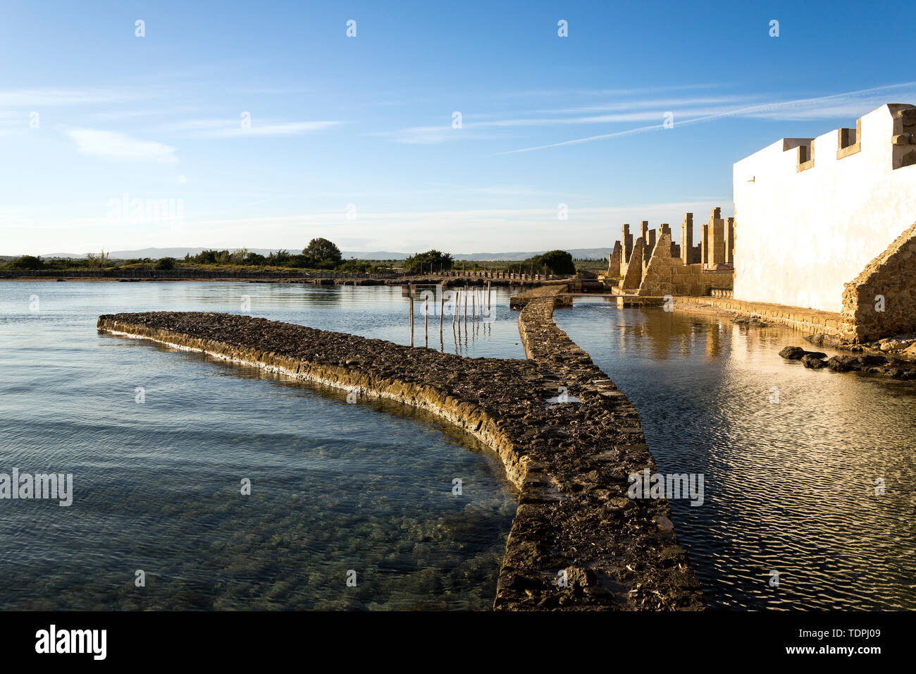 Landscapes of the Beach of Vendicari Nature Reserve in Sicily, Italy. Stock Photo
