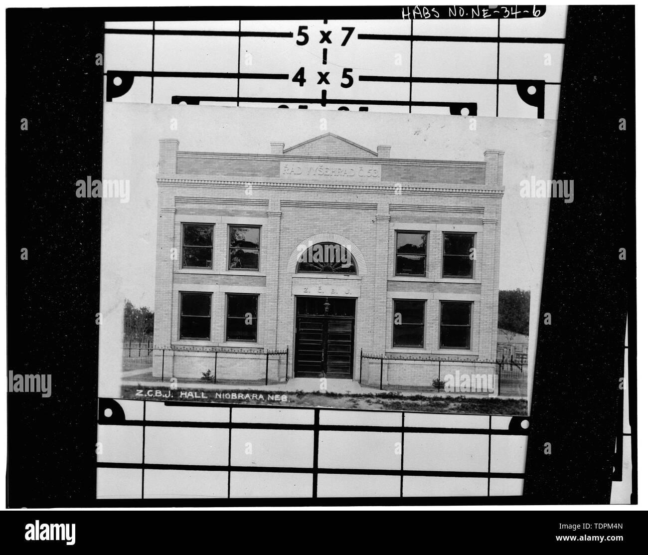 Photocopy, FRONT ELEVATION WITH ORIGINAL FENCE, circa 1910. Original