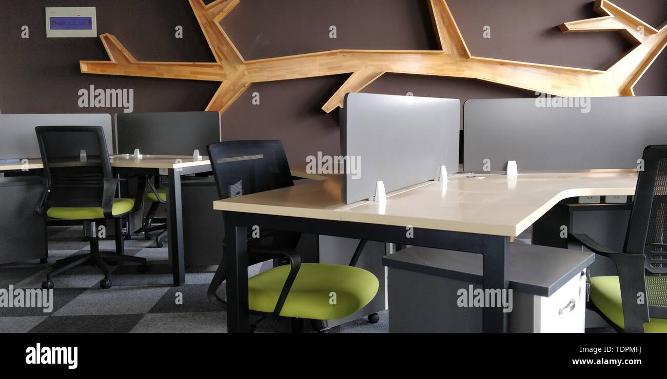 Stylish office decoration design, office furniture, interior design