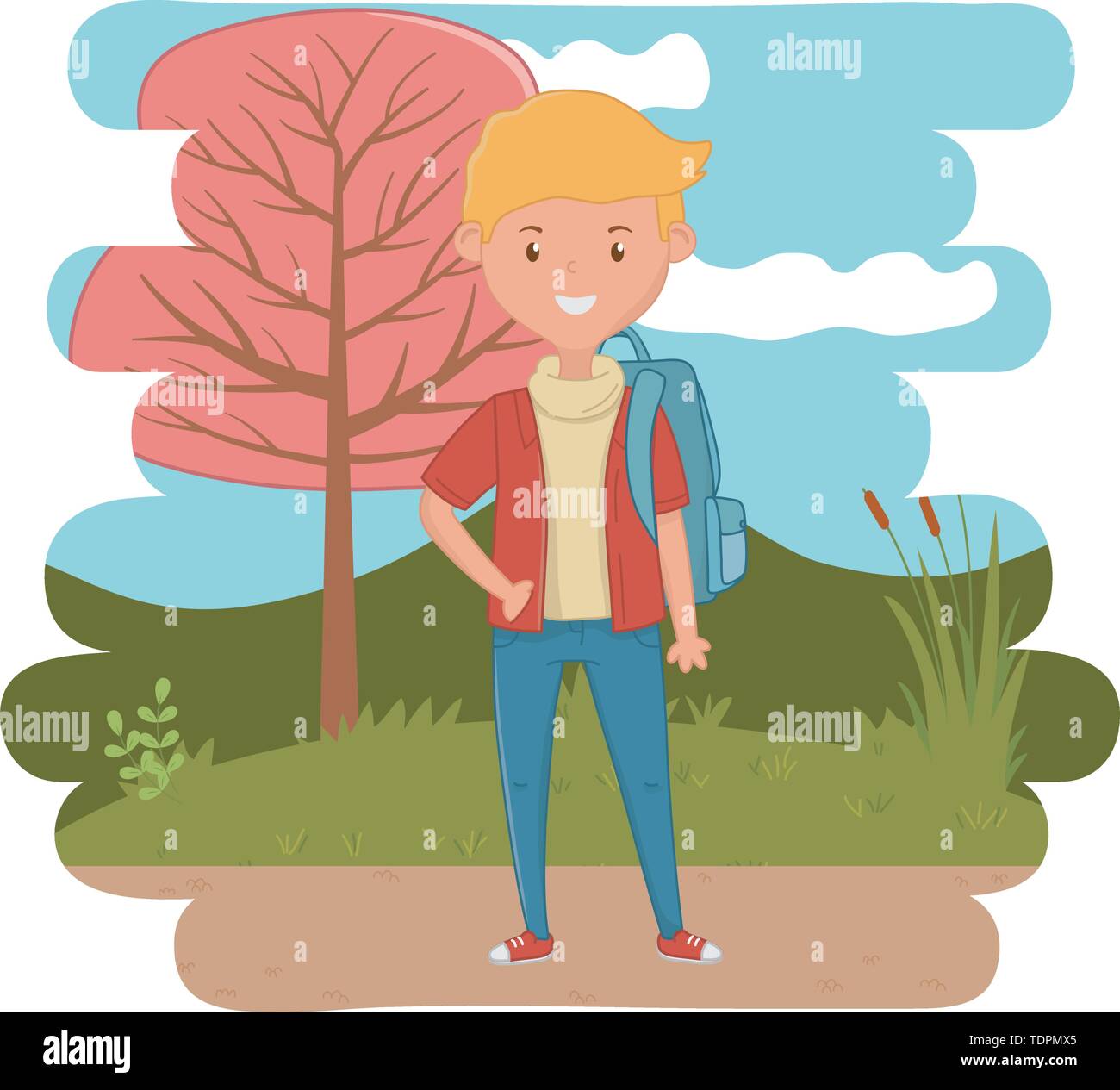 Boy cartoon design, School education learning knowledge study and class ...